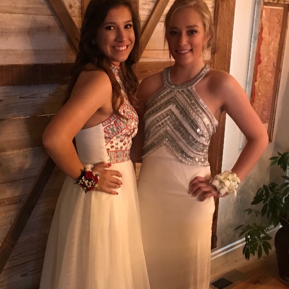 Boohoo White Prom Dress